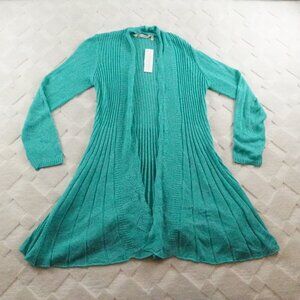 Soft Surroundings Long Kimono Cardigan Cover Up Womens Med on the breeze topper